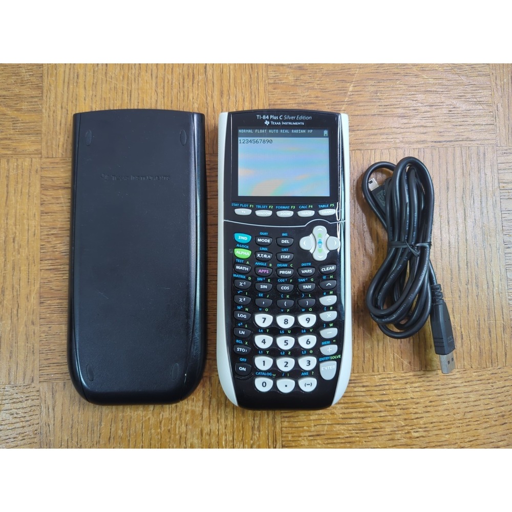 Texas Instruments TI-84 Plus C Silver Edition Graphing Calculator - Tested Works